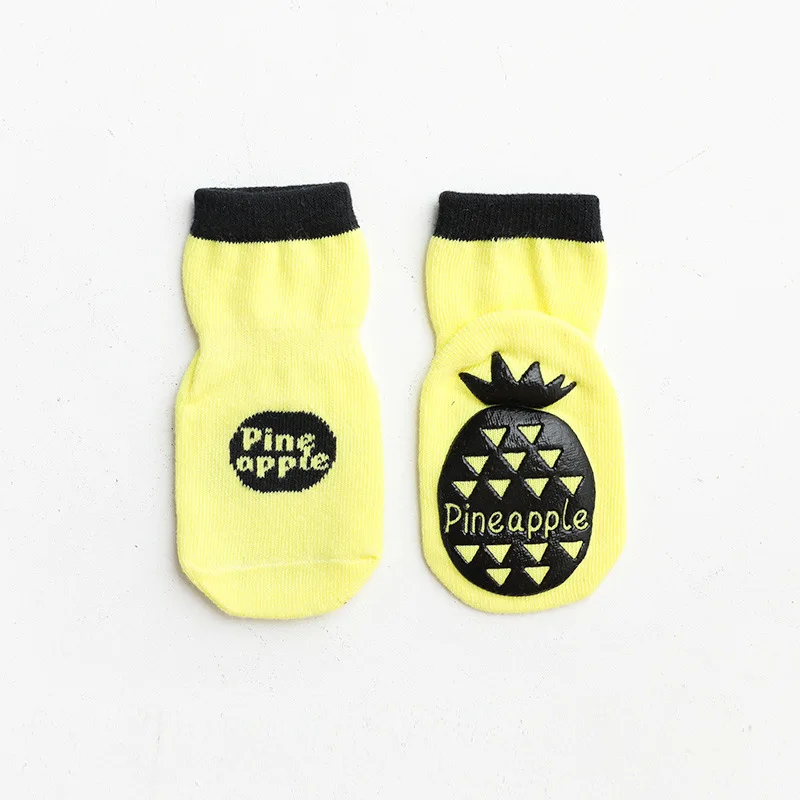 

Spring And Autumn New Floor Socks Children Fruit Dispensing Cartoon Non-slip Toddler Baby Socks Combed Cotton Baby Socks