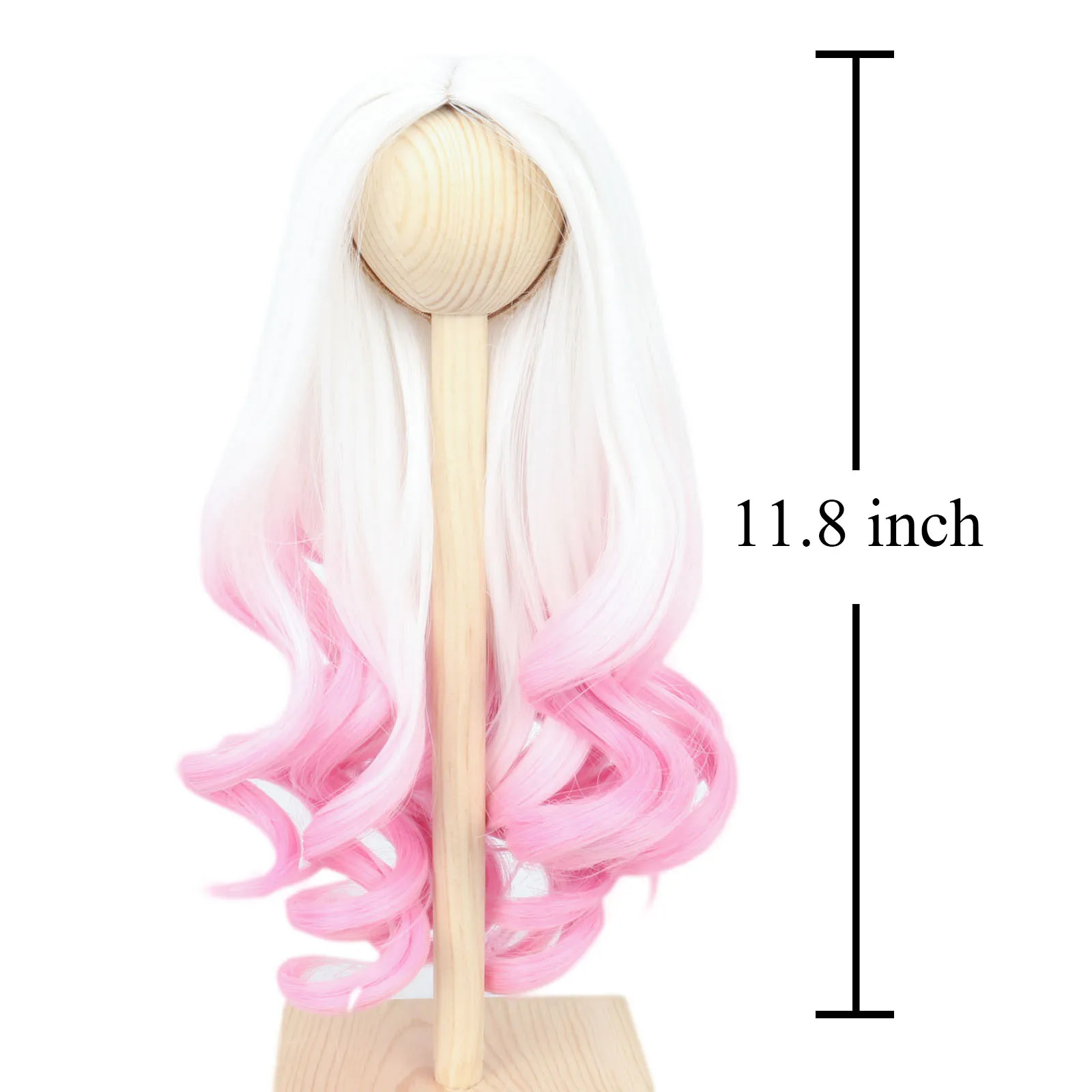 Парик для куклы Miss U Hair 8-9 дюймов 1/3 BJD MSD DOD Pullip Dollfie длинные вьющиеся окрашенные