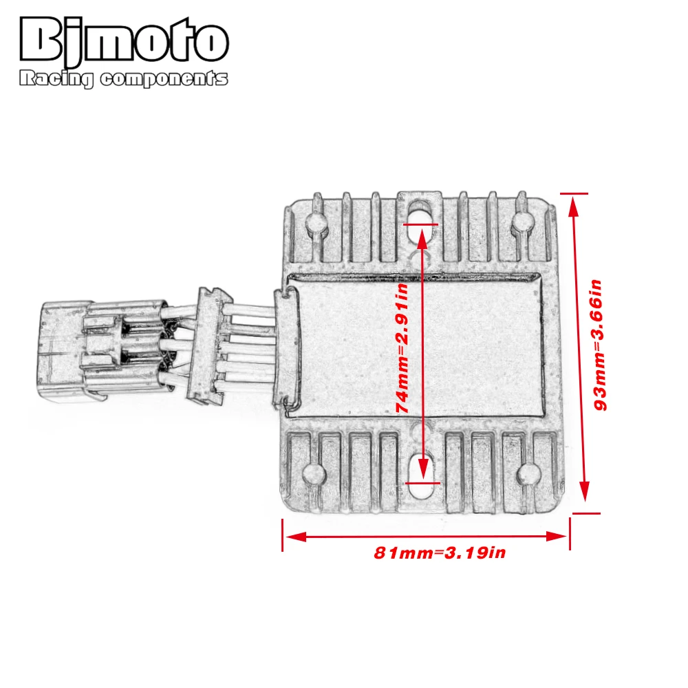 

68V-81960-10 Motorcycle Regulator Rectifier For Yamaha F50 F60 F70 2011-2017 FT5 FT60 2011-2017 F115 2007-2013 FL115 2006-2013