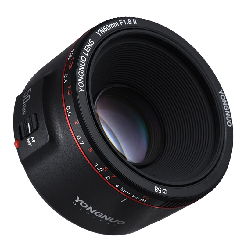 Объектив YONGNUO YN50mm F1.8 II стандартный основной объектив с большой апертурой и