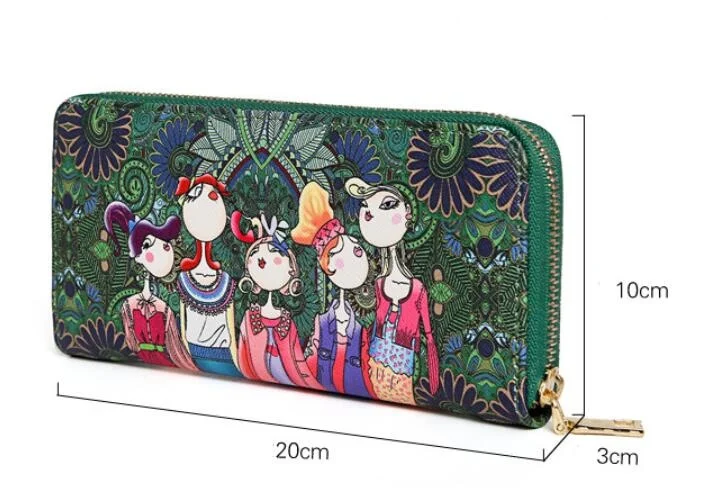 

Original printed clutch bag new fashion multi-card wallet printed clutch bag coin purse