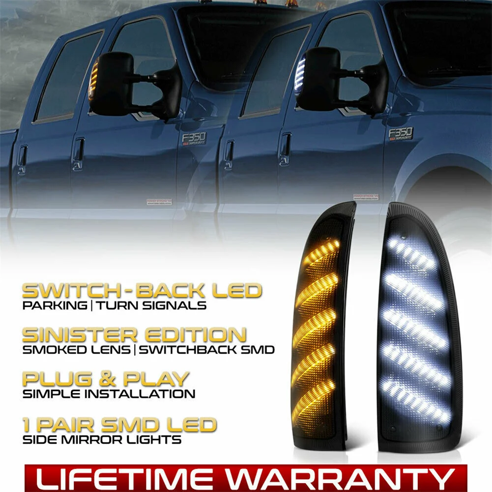 

Светодиодный фонасветильник для Ford Super Duty F250 F350 F450 F550 F650 2003-2007, мигающий фонарь для зеркала заднего вида