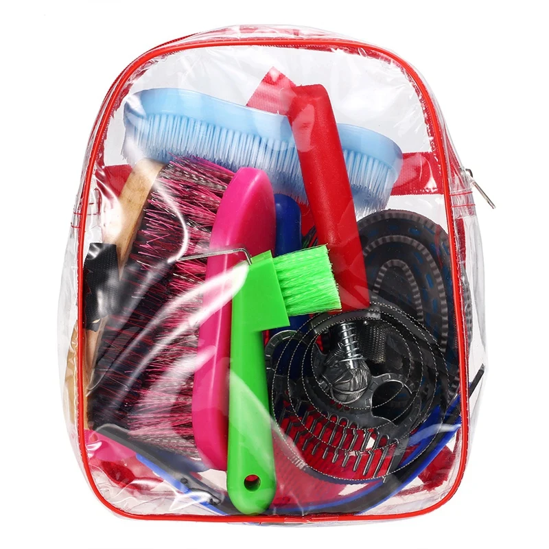 Топ! 10 шт. набор для чистки лошадей инструментов красоты лошади гребень гривы и