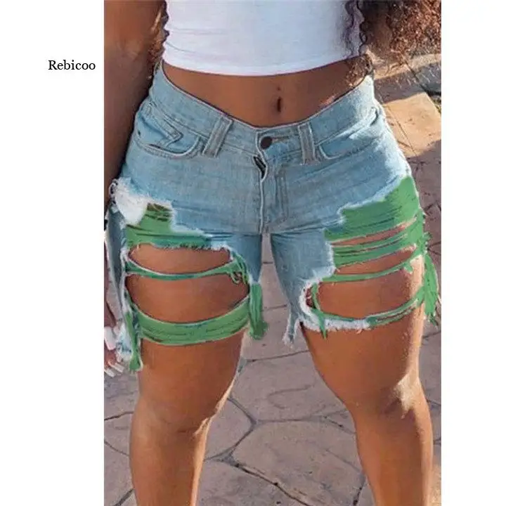 Women's New Destroyed Hole Denim Shorts Stylish Butt-Lifting Mid Rise Frayed Raw Hem Ripped Short Jeans
Women's New Destroyed Hole Denim Shorts Stylish Butt-Lifting Mid Rise Frayed Raw Hem Ripped Short Jeans