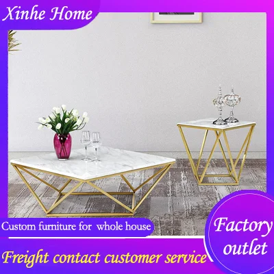 Магазин с фабрики роскошный многоугольный журнальный столик вырезами и