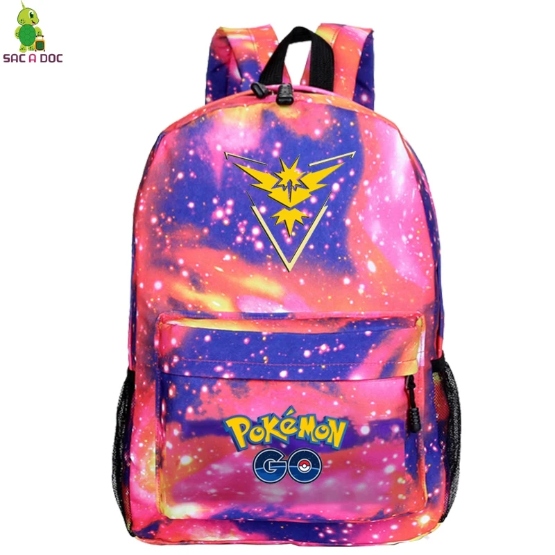 Children School Bag Рюкзаки с логотипом Pokemon, повседневные школьные сумки для студентов, подростковые рюкзаки для ноутбука, дизайнерские дорожные сумки Galaxy Bolsa Escolar - Цвет: Children School Bag