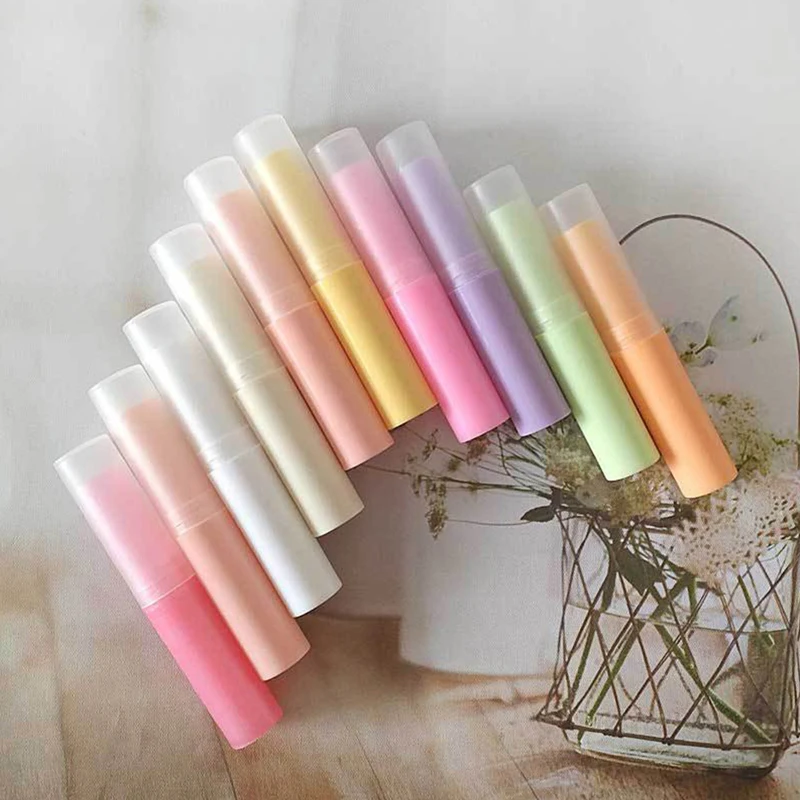 8 цветов 5 шт./лот контейнер для бальзама губ 3g с колпачками мини пустой тюбик