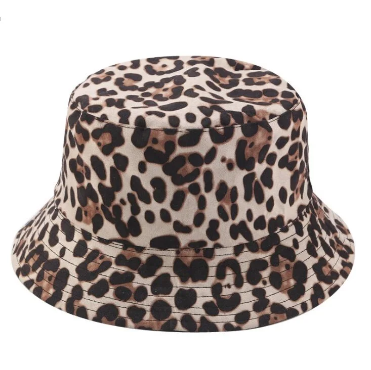 Панама женская летняя хлопковая с леопардовым принтом регулируемая|Мужская
