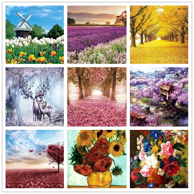 

1000 шт., детский мини-пазл-пейзаж