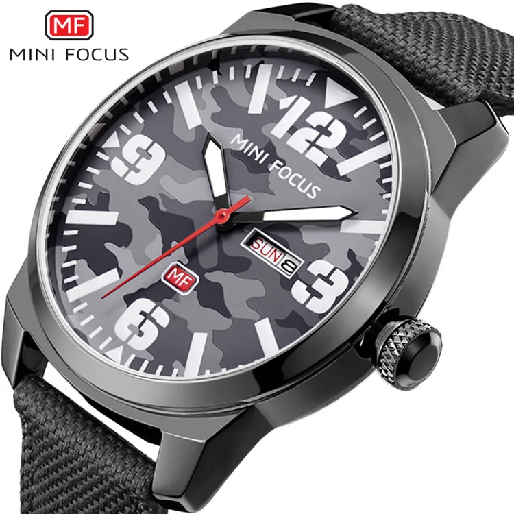 

Watch Clearance/Fashion Outdoor Men's Watch Japanese Movement Dual Calendar Luminous Waterproof Nylon Strap Men's Watch