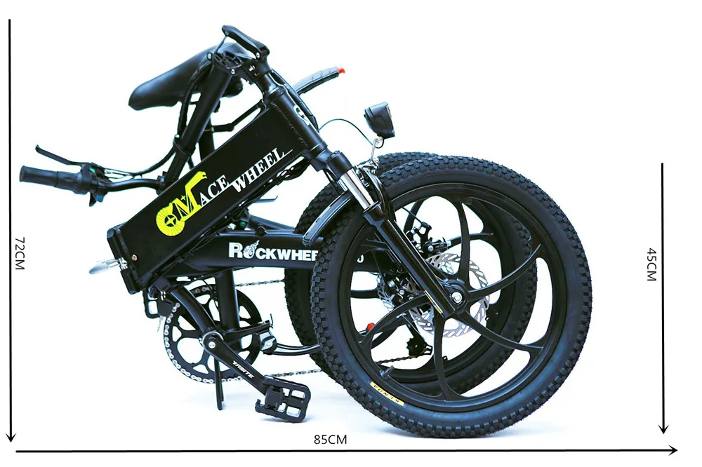 Электрический велосипед 20 дюймов складной микролитражных Rockwheel GT20 cmacewheel