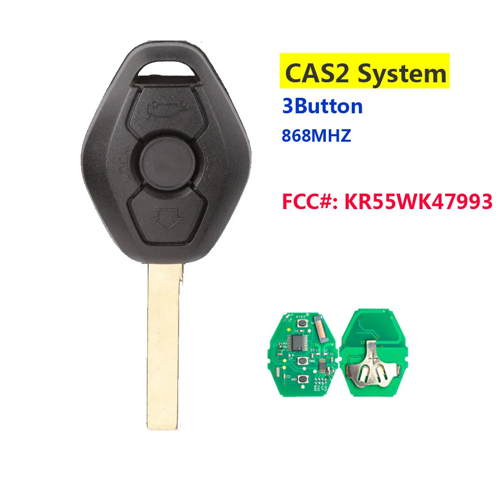 XNRKEY 3 кнопки 868 МГц дистанционный ключ для BMW 5 7 серия X3 с PCF7942 44 чип CAS2 Системы|Ключ