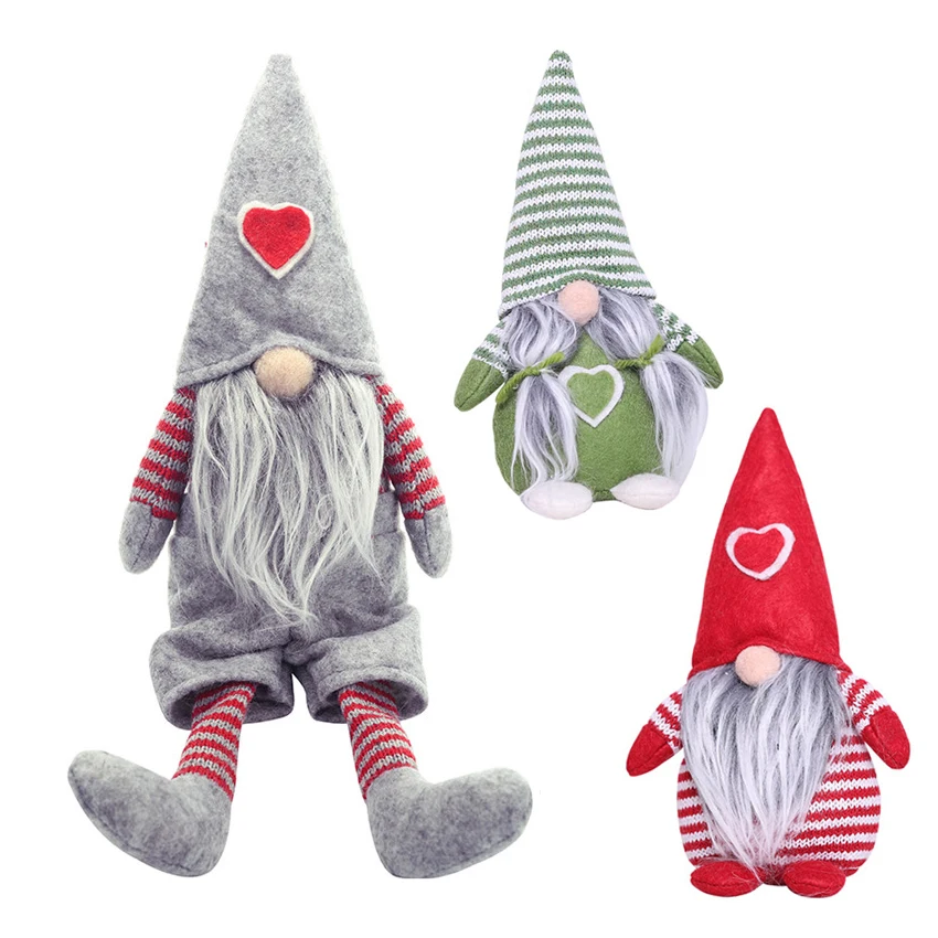 Рождественские украшения Санта Клауса снеговика лося кукла без лица Шведский