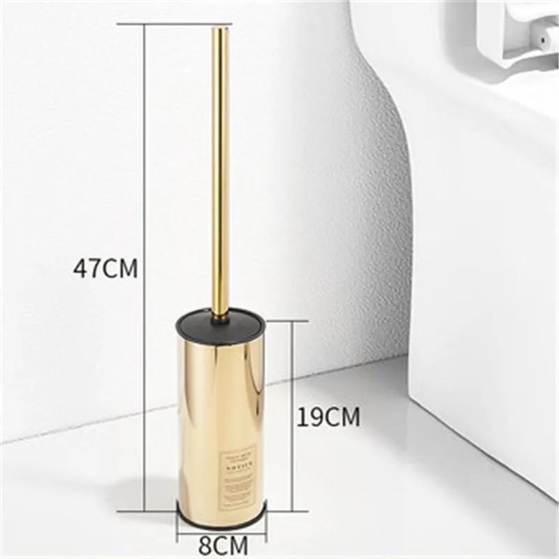 

Hot Sale Durable Type Cleaning Brush for Toilet Stainless Steel Toilet Brush Holder Set Bathroom Bath Hardware Gold /Chrome