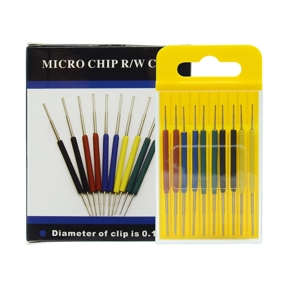10pcs/set SDK08 Test Clip micro IC clamp SOP/SOIC/TSSOP/TSOP/SSOP/MSOP/PLCC QFP SMD Chip pin CLIP DIP mini chip clip - купить по