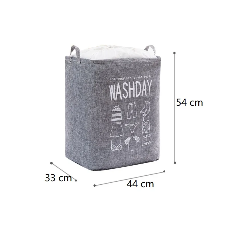 

Folding Laundry Basket Large Capacity Beam Port Quilt Underwear Children's Toy Dirty Clothes Storage Basket Bedroom Storage Tool