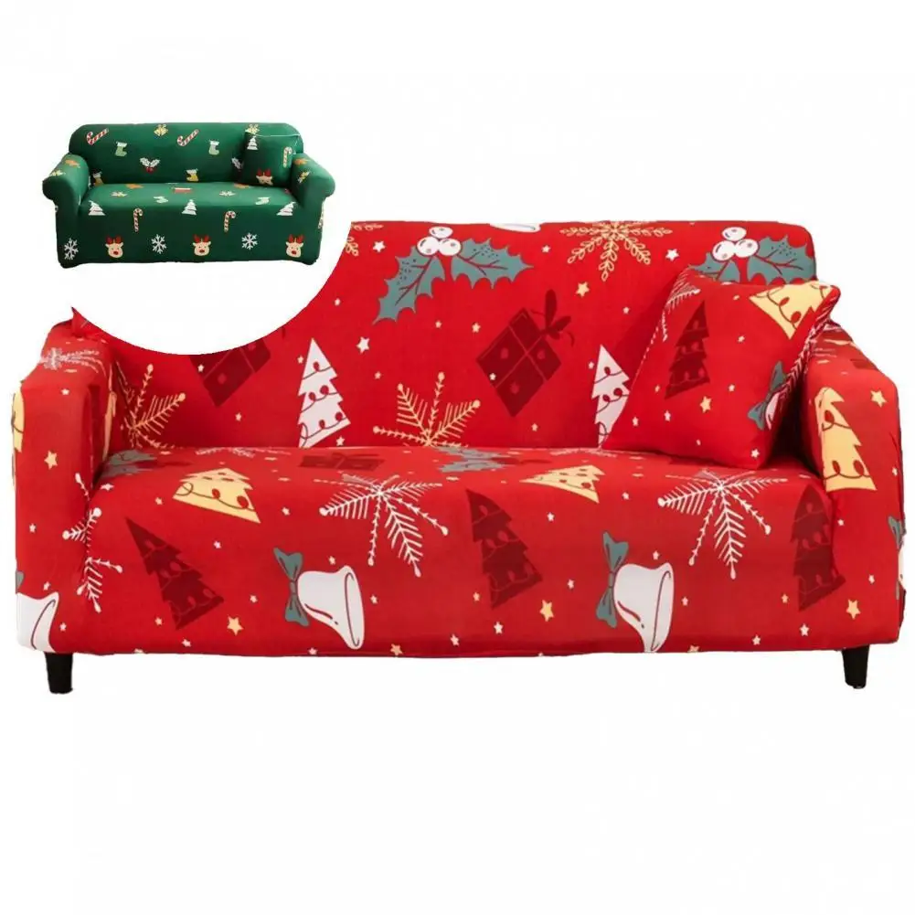 

1 комплект, мягкий чехол для дивана с принтом Санта Клауса