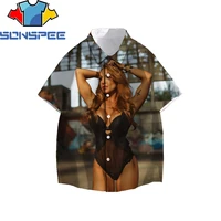 sonspee summer beach bikini model print vest 3d men women tank top fashion passion otaku clothing oversize tank tops man tank
