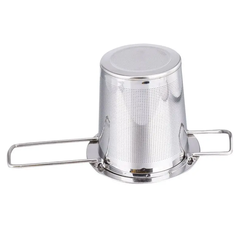 1 шт. фильтр для заварки чая из нержавеющей стали с длинной ручкой складной