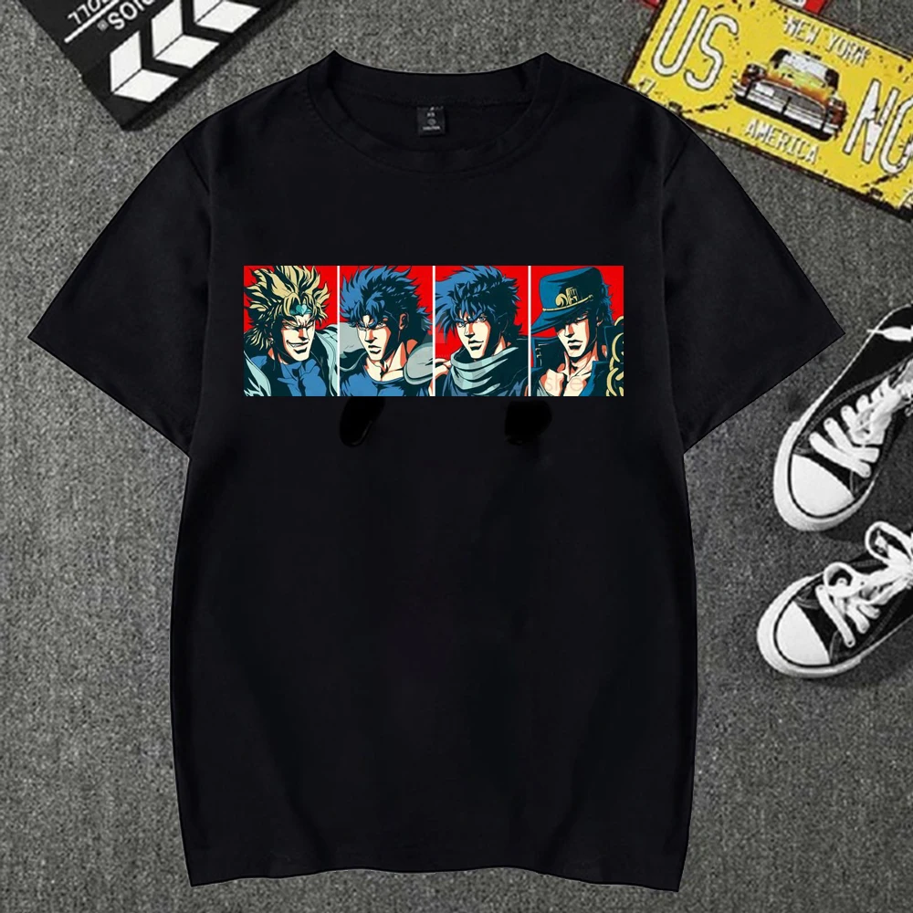 

Jojo Bizarre Adventure Funny T Shirt Men Unisex Anime T-shirt Cool Streetwear Graphic Tshirt Fashion Top Tees Male
