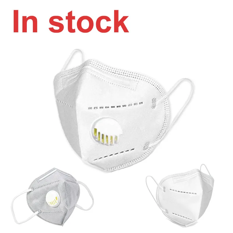 Многоразовая маска KN95 респиратор Valved защита от дымки клапан маски для лица