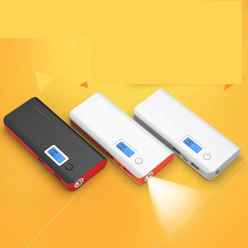 

Power Bank 20000mAh Portable Large-capacity Phone Fast Charger LED Lighting Powerbank LCD Digital Display 2 USB Travel Charger