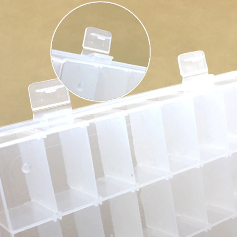 

24 Grids Plastic Tool Box Small Gadget Storage Box Tools Case Jewelry Organizer Electronic Parts Screw Beads Storage Container