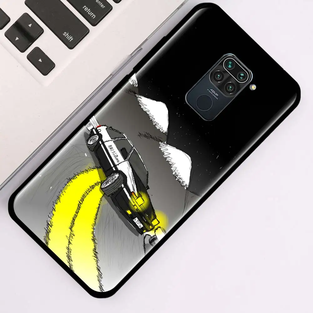 Silicone Case For Xiaomi Redmi Note 9 9S 11 10 8 Pro 8T 7 Redmi 8A 7 7A 9 9A 9C 6 6A Back Cover Fundas Capa INITIAL D AE86 Coque