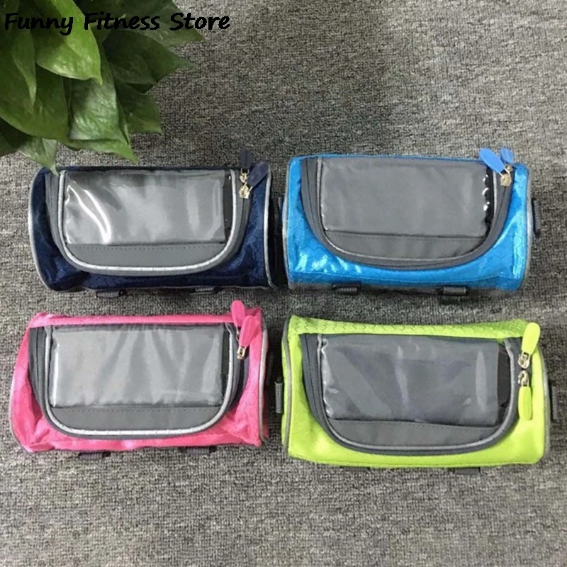 

Waterproof Bicycle Bag Mobile Phone Bags Bike Cycling Touchscreen Phone Pouch Large Capacity Front Frame Pannier Tube Holder