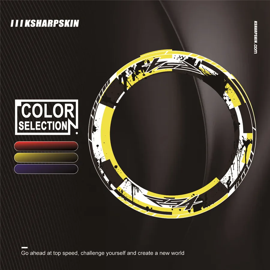 4 х Толстые края внешний обод наклейка полоса колеса наклейки подходят для всех