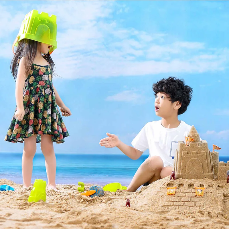 25 шт. Xiaomi Mijia Bravokids пляжные игрушки песочный замок чайник режим Лопата ведро с ящиком для хранения силиконовые игрушки для 3+ детей