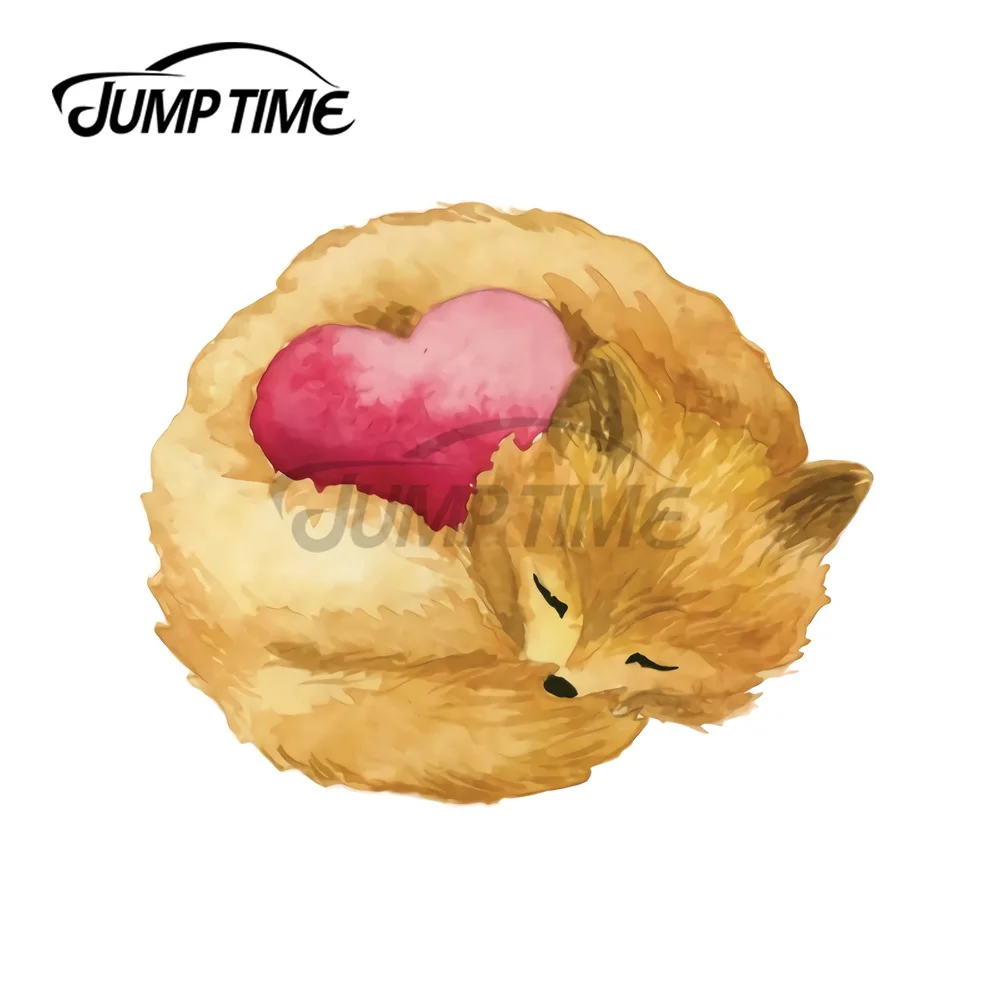 JumpTime 13x12,2 см на День святого Валентина виниловые автомобильные наклейки с помпоном мотоциклетный шлем оконный багажник креативная наклейк...