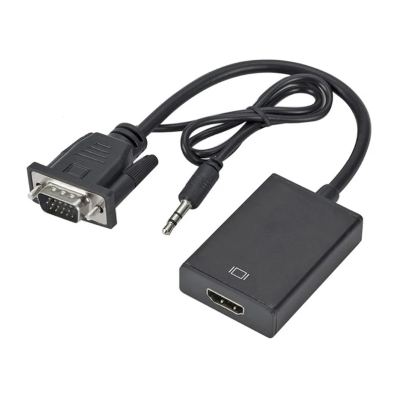2022 Новый Переходник VGA в HDMI-совместимый с кабелем адаптера 1080P сплиттер