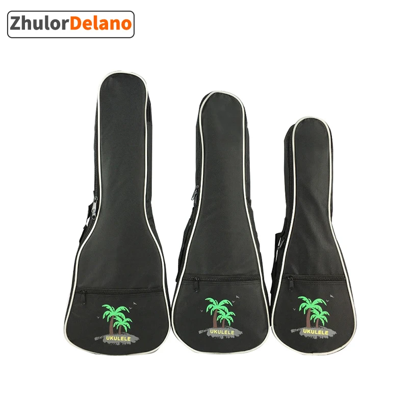 

Кожаная сумка для гитары укулеле с принтом 21/ 23/ 26 дюймов, сумка Оксфорд, аксессуары для Укулеле