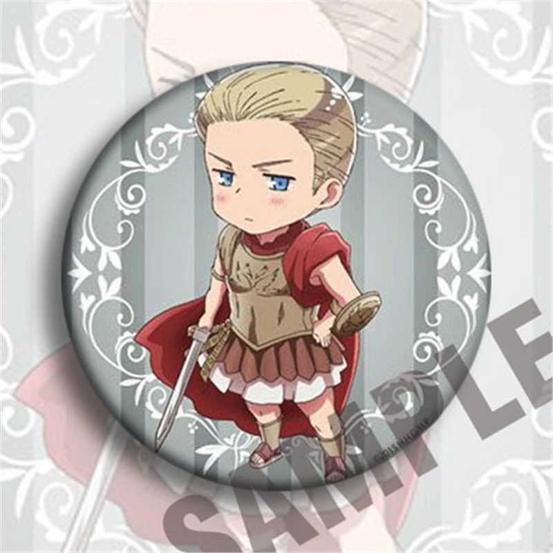 8 шт./компл. мультфильм хеталия: оси силы Япония Косплей булавки для рюкзака Сумки