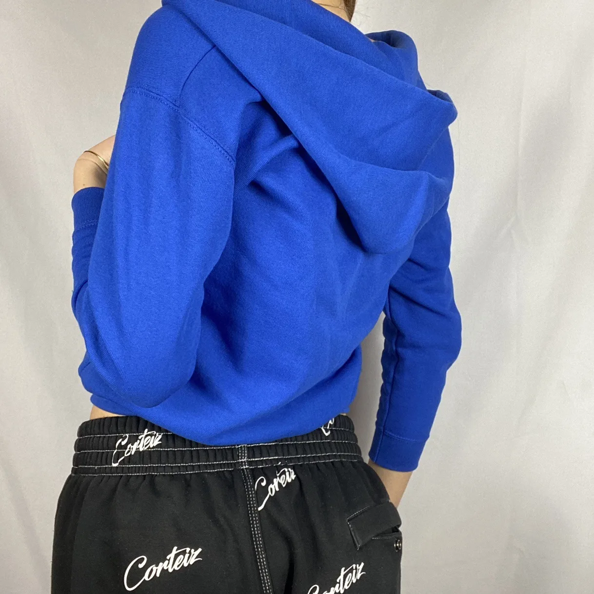 Зеленая толстовка с капюшоном куртка на молнии Женский винтажный свитшот