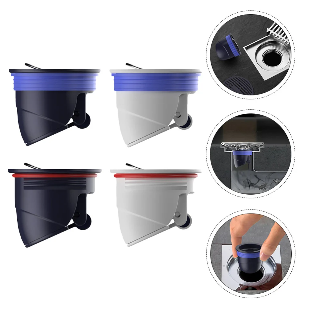 

4 PCS Sink Drain Core Sewer Backflow Odor Preventer Replacement Sink Plug