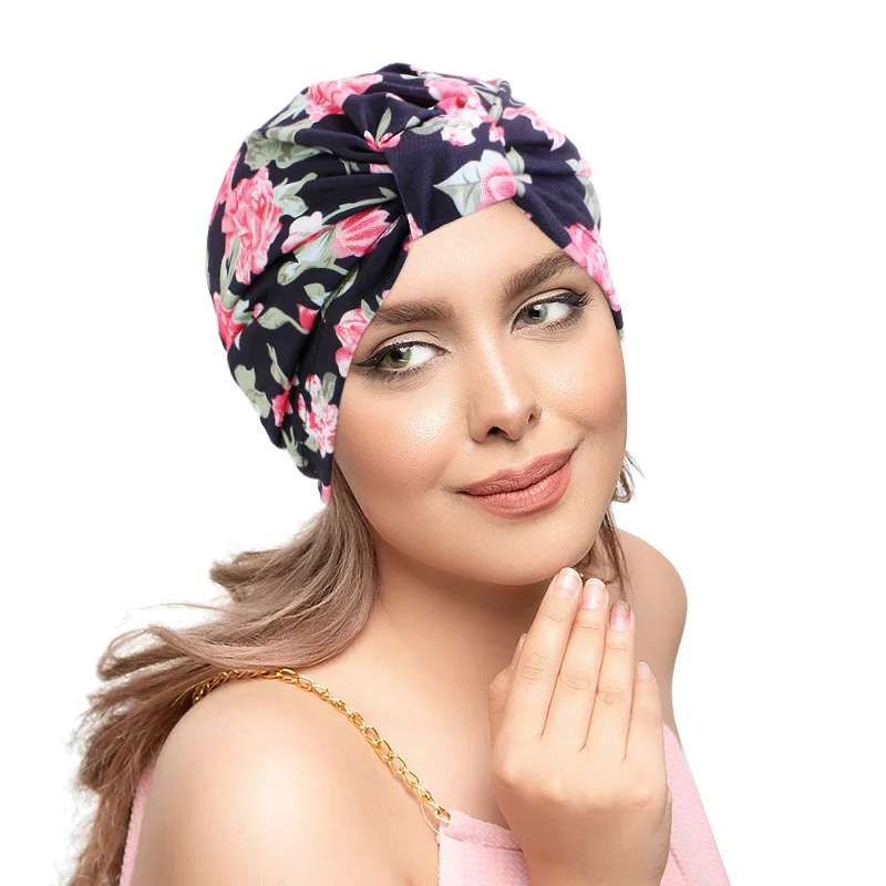 

Hats Fashion Trend Multifunction Europe/The United States Popular Elastic Printing Head Cap Waist Cover Nightcap Month Cap 70