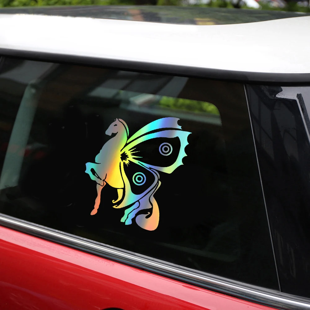 Rylybons красивая лошадь с крыльями наклейка для автомобиля бампер мотоциклов дверь