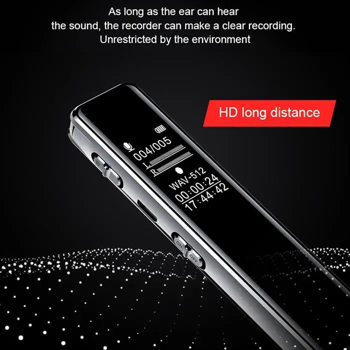 Шумоподавление Диктофон большой емкости не поддерживается MP3-плеер oled-экран литиевая батарея 2880 минут