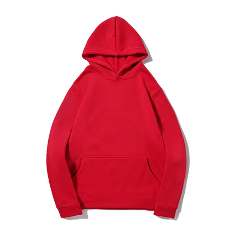 

2020 spring and autumn men's casual sports sweatshirt men's fleece pure color hoodie sweatshirt sports wear