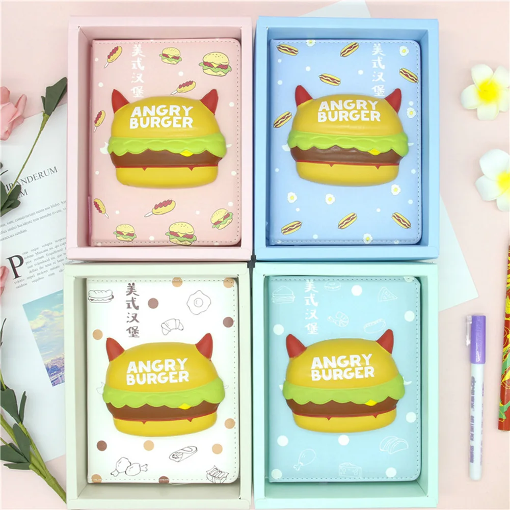 

Newly 4pcs Slow Rebound Stress Relief Notebook Cute Decompression Notepad Diary Book Planner FIF66