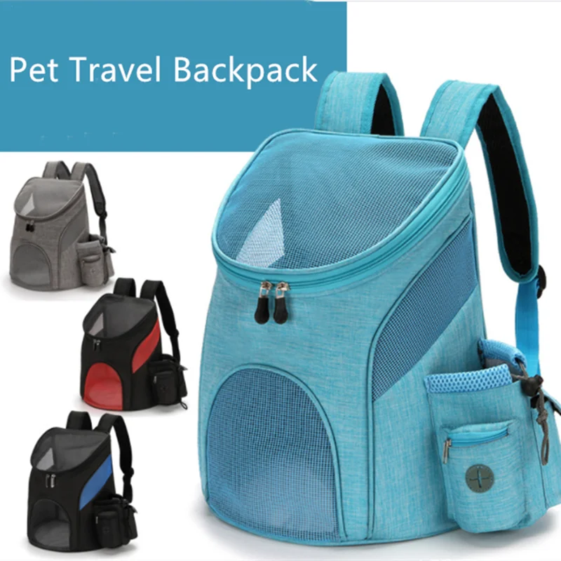 

Portable Mesh Dog Bag Breathable Dog Backpack Foldable Large Capacity Cat Carrying Bag Portable Outdoor Travel Pet Carrier