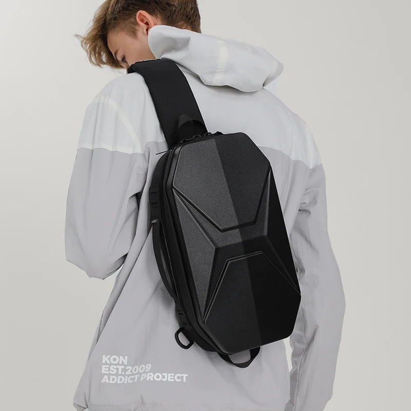 Сумка на плечо OZUKO мужская с USB-зарядкой Модный водонепроницаемый мессенджер в