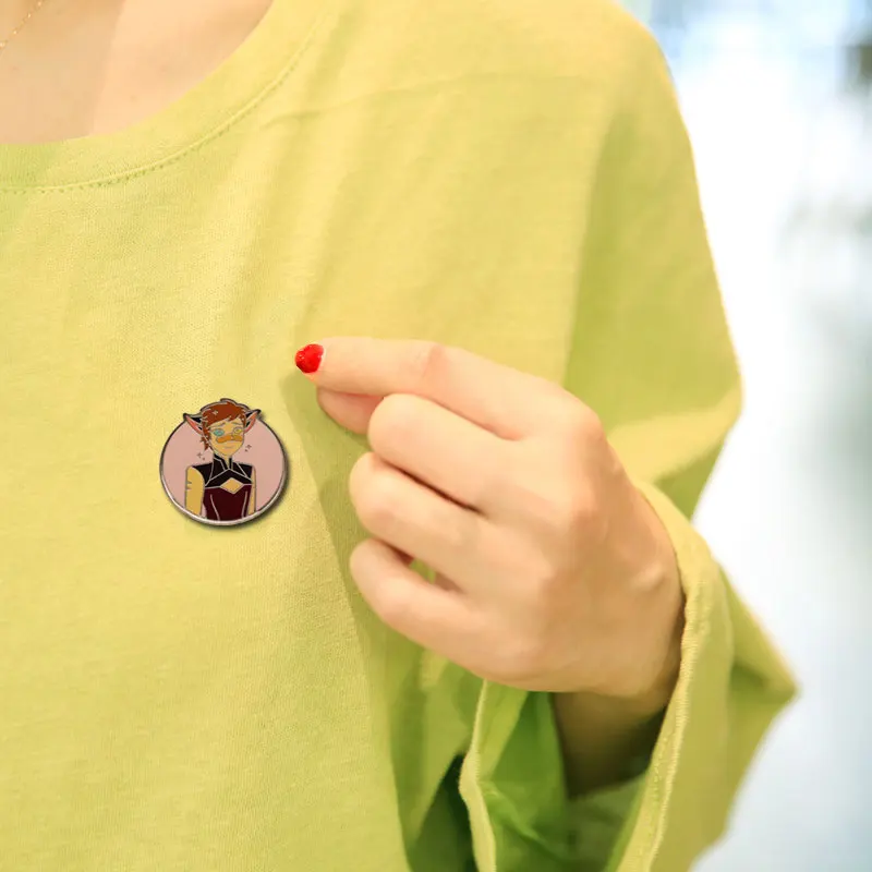 Жесткая эмалированная брошь She Ra 2021 Pins The Princess of Power Catra значки Мультяшные Злодеи