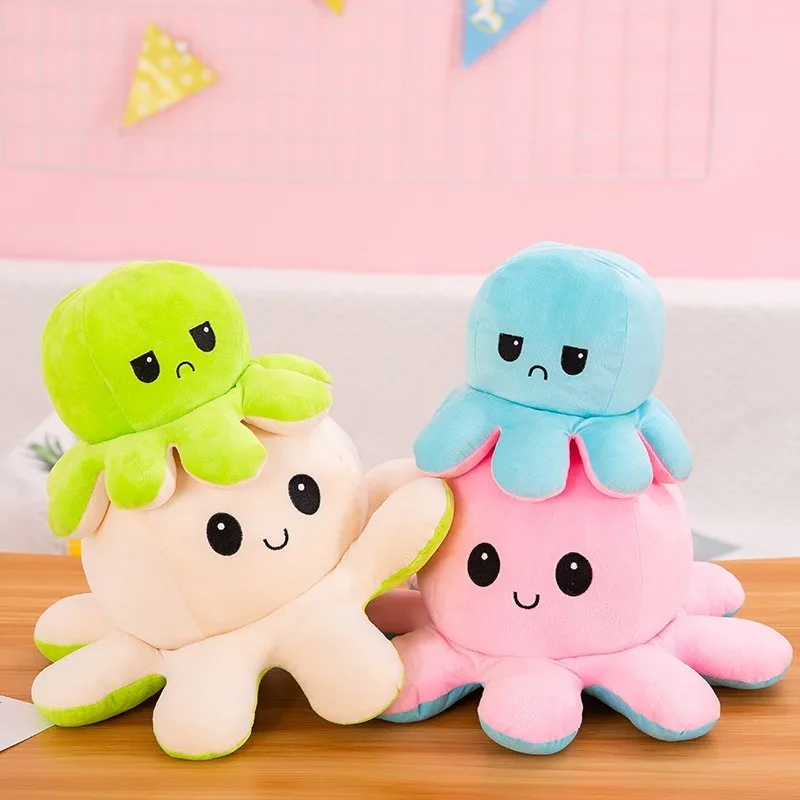 

Счастливый двухсторонний Осьминог Pulpito Chirdree Octopus 2021 вечерние ринка подарок Осьминог домашняя поставка Осьминог Кара спальня
