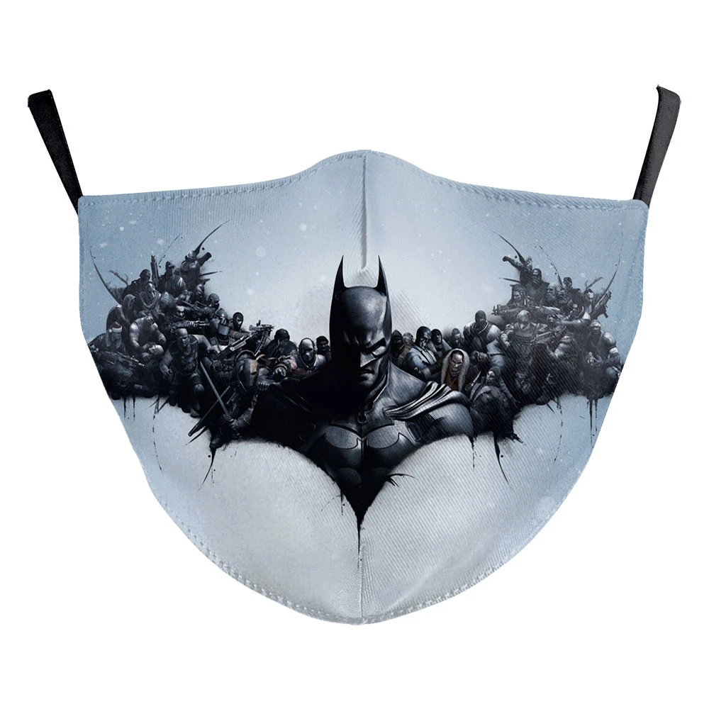Маска для лица косплея Темный рыцарь Брюс Уэйн пылезащитные маски взрослых и