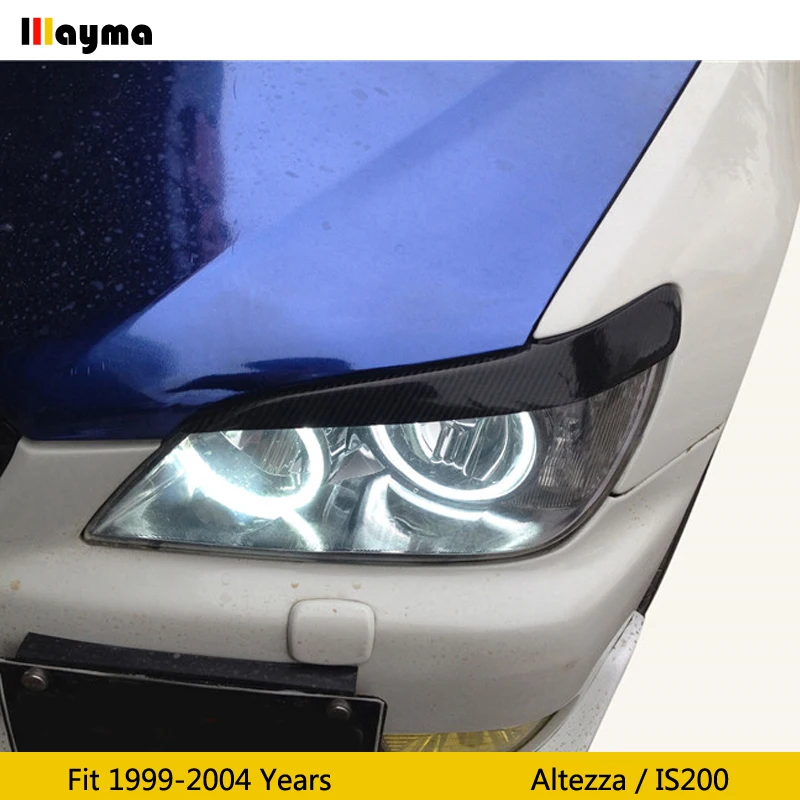 Чехлы для фар из углеродного волокна веко Lexus IS200 1999 2004 Toyota Altezza стекловолокно