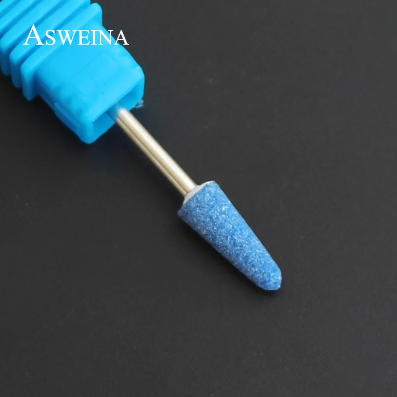 Синие керамические сверла для ногтей ASWEINA роторные корундовые аппарат маникюра