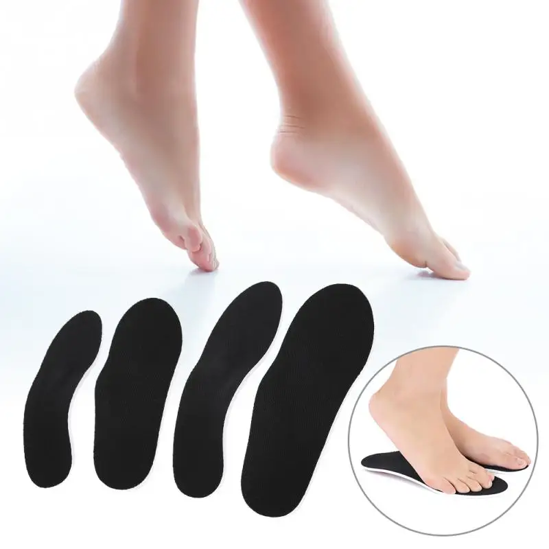 

2 Sizes Orthotic Foot Arch Support Shock Absorbing Insoles EVA Heel Lift Insert Shoes Pad Posture Corrector Pad for Man Woman